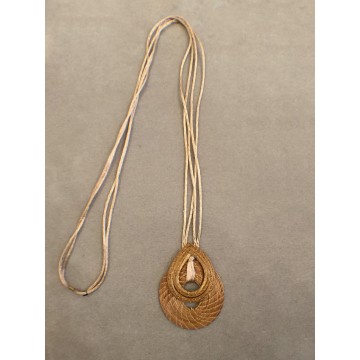 Sautoir Pendentif Crème - Art Da Terra