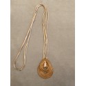 Sautoir Pendentif Crème - Art Da Terra