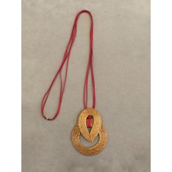 Sautoir Pendentif Rouge - Art Da Terra