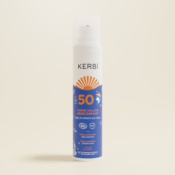 Crème Solaire Bébé Enfant SPF 50 – KERBI